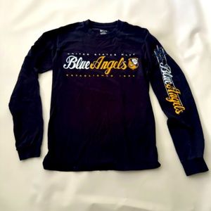 United States Navy Blue Angels long sleeve navy blue t-shirt